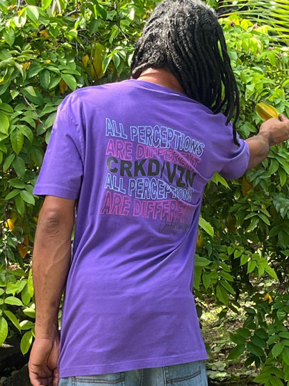 /'tripē/ CRKD/VZN T-Shirt (Purple Colorway)