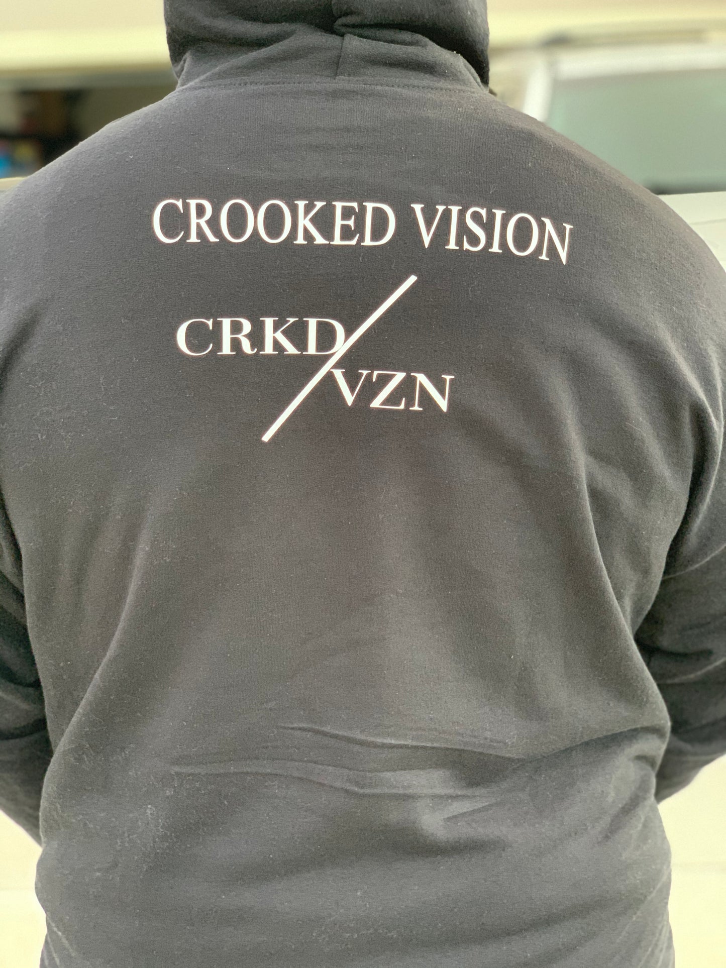 Black CRKD/VZN Hoodie