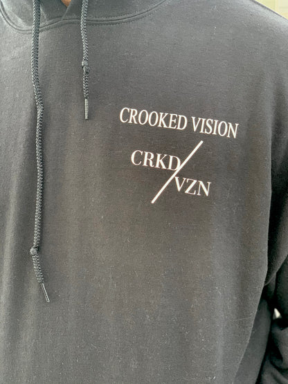 Black CRKD/VZN Hoodie