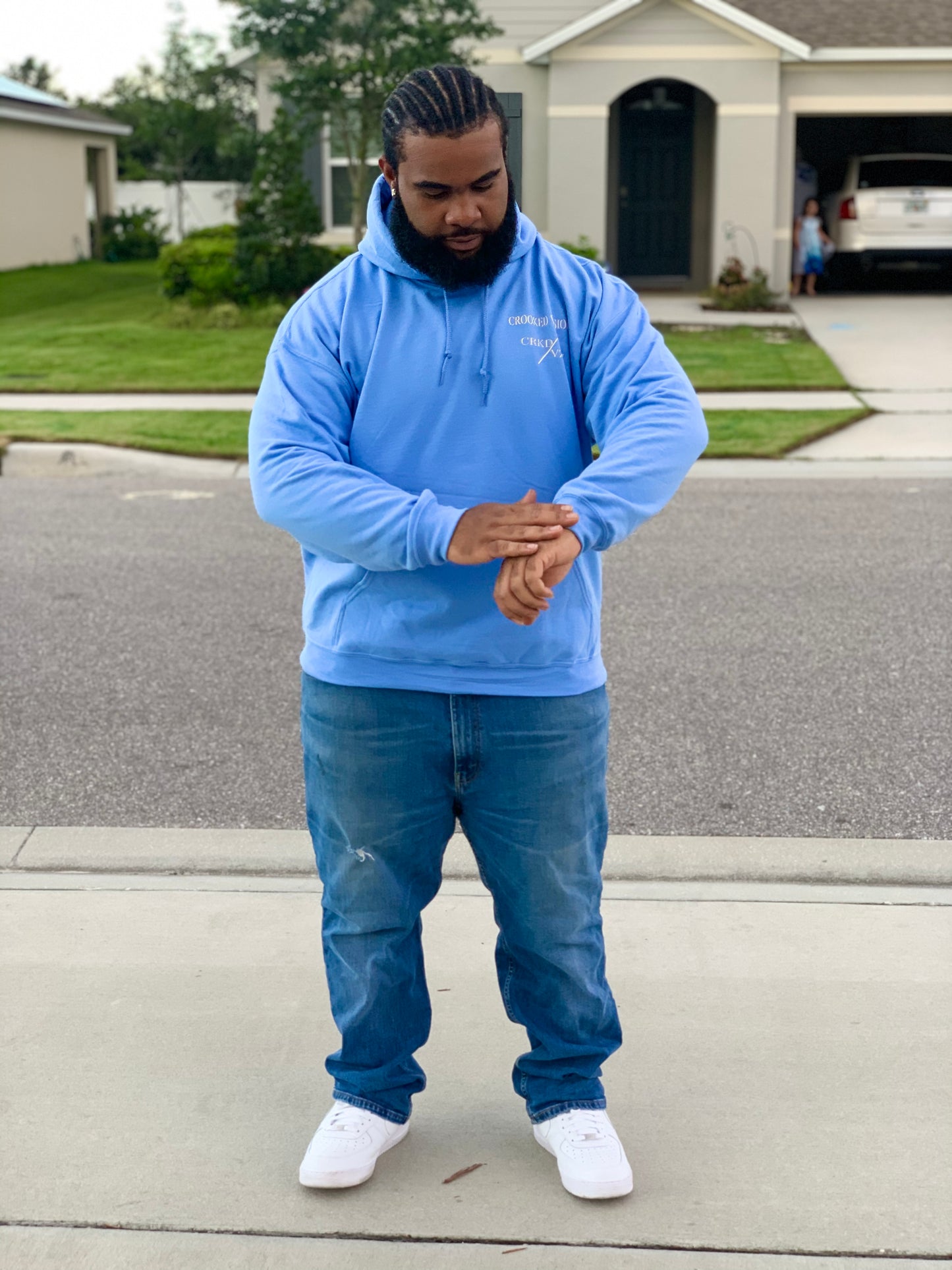 Carolina Blue CRKD/VZN Hoodie